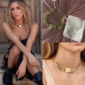 NWT Uncommon James Daresay Choker necklace plate